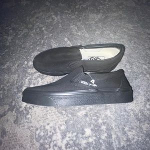 classic all black vans slip-ons!